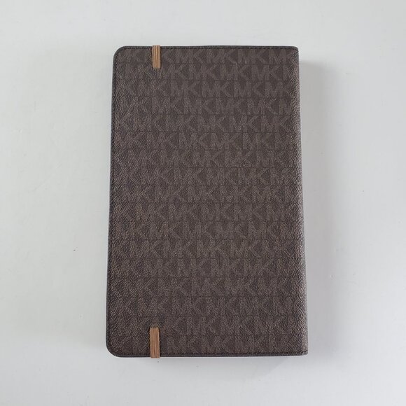 ❌️Michael Kors Brown MK Logo Medium Women Ladies Girls Lined Notebook - Picture 3 of 11